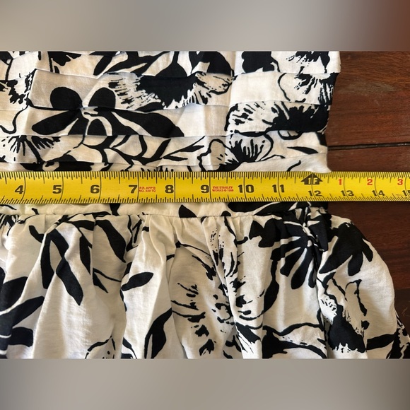 Abercrombie & Fitch Black White Floral Tiered Maxi Dress Size S - Picture 7 of 8